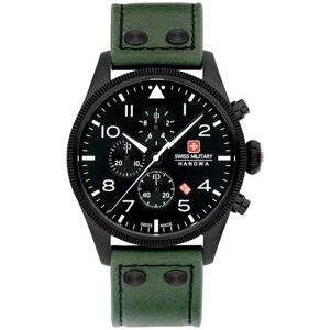 Наручные часы Swiss Military Hanowa Наручные часы Swiss Military Hanowa Air Thunderbolt Chrono, хаки, черный