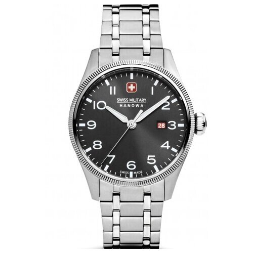 Наручные часы Swiss Military Hanowa Наручные часы Swiss Military Hanowa SMWGH0000801, черный, серебряный