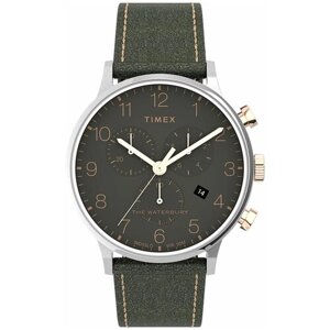 Наручные часы TIMEX Waterbury Наручные часы Timex TW2T71400, зеленый, серый