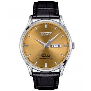 Наручные часы TISSOT Heritage Часы Tissot Heritage Visodate Powermatic 80 T118.430.16.021.00, черный