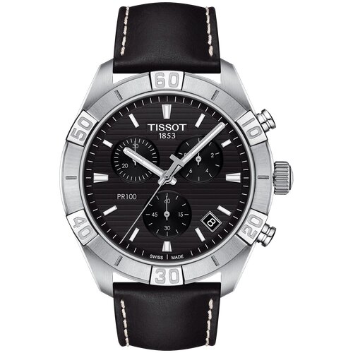 Наручные часы TISSOT T-Classic Наручные часы Tissot PR 100 Sport Gent Chronograph T101.617.16.051.00, черный, серебряный