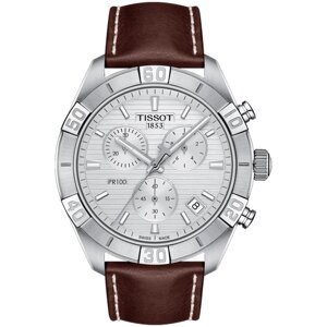 Наручные часы TISSOT T-Classic Tissot PR 100 Sport Gent Chronograph, серебряный
