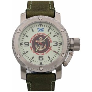 Наручные часы ТРИУМФ Часы Морская пехота механические с автоподзаводом (сапфировое стекло) 1166.021, белый