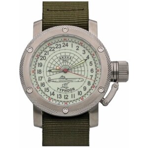 Наручные часы ТРИУМФ Часы наручные 941 / Акула (Typhoon) механические с автоподзаводом (сапфировое стекло) 1147.21, белый