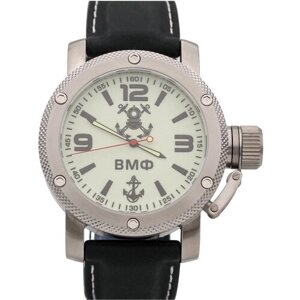Наручные часы ТРИУМФ Часы ВМФ механические с автоподзаводом (сапфировое стекло) 1025.11, белый