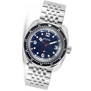 Наручные часы Восток Амфибия 71068А, синий, серебряный