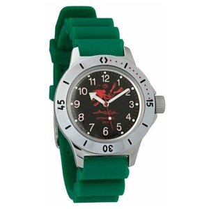 Наручные часы Восток Амфибия Наручные механические часы с автоподзаводом Восток Амфибия 120657 resin 120 green, зеленый