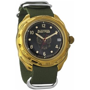 Наручные часы Восток Командирские Мужские наручные часы Восток Командирские 219770, зеленый