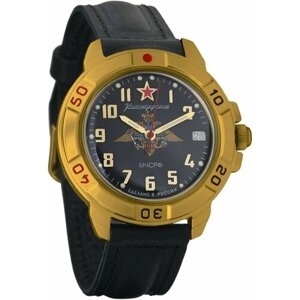 Наручные часы Восток Командирские Мужские наручные часы Восток Командирские 439639, черный, золотой