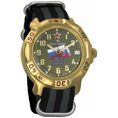 Наручные часы Восток Командирские Мужские наручные часы Восток Командирские 819435, серый, золотой