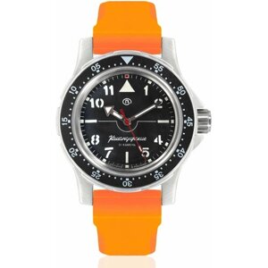 Наручные часы Восток Командирские Наручные механические часы с автоподзаводом Восток Командирские 18022А resin orange, оранжевый