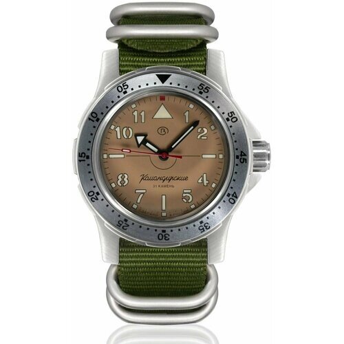 Наручные часы Восток Командирские Наручные механические часы с автоподзаводом Восток Командирские 18023А green, зеленый