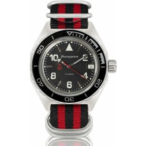 Наручные часы Восток Командирские Наручные механические часы с автоподзаводом Восток Командирские 650536 black red, красный