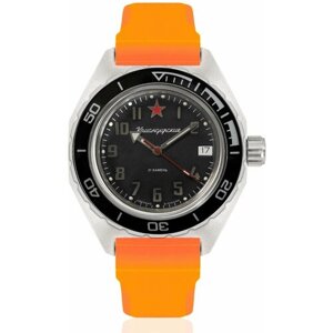 Наручные часы Восток Командирские Наручные механические часы с автоподзаводом Восток Командирские 650537 resin orange, оранжевый