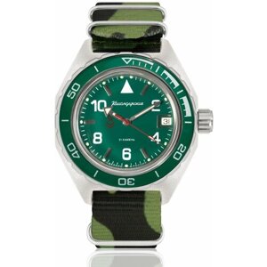 Наручные часы Восток Командирские Наручные механические часы с автоподзаводом Восток Командирские 650858 floragreen, зеленый