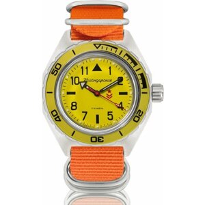 Наручные часы Восток Командирские Наручные механические часы с автоподзаводом Восток Командирские 650859 orange, оранжевый