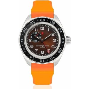 Наручные часы Восток Мужские наручные часы Восток Командирские 02017А, оранжевый