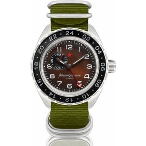 Наручные часы Восток Мужские наручные часы Восток Командирские 02017А, зеленый