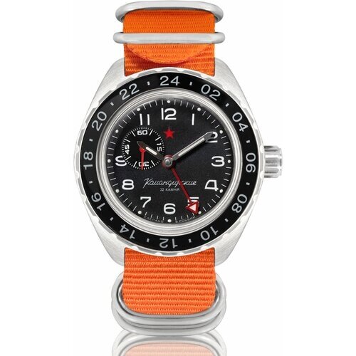 Наручные часы Восток Мужские наручные часы Восток Командирские 02019А, оранжевый