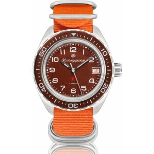 Наручные часы Восток Мужские наручные часы Восток Командирские 02032А, оранжевый