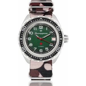 Наручные часы Восток Мужские наручные часы Восток Командирские 02033А, коричневый, зеленый