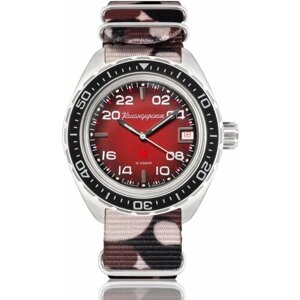 Наручные часы Восток Мужские наручные часы Восток Командирские 02039А, коричневый, бордовый