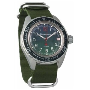 Наручные часы Восток Мужские наручные часы Восток Командирские 020711, зеленый