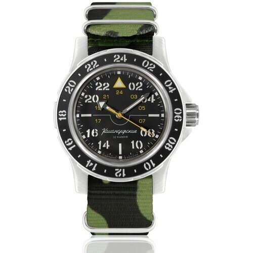 Наручные часы Восток Мужские наручные часы Восток Командирские 18010Б, зеленый