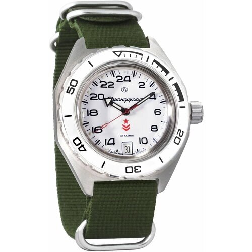 Наручные часы Восток Мужские наручные часы Восток Командирские 650546, зеленый
