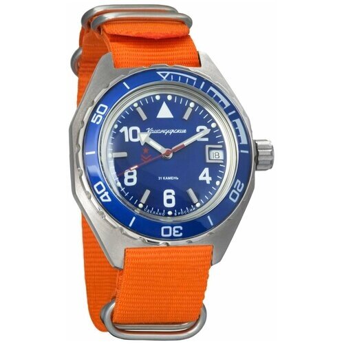 Наручные часы Восток Мужские наручные часы Восток Командирские 650853, оранжевый