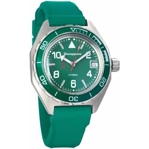 Наручные часы Восток Мужские наручные часы Восток Командирские 650858, зеленый