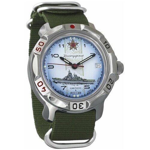 Наручные часы Восток Мужские наручные часы Восток Командирские 811428, зеленый