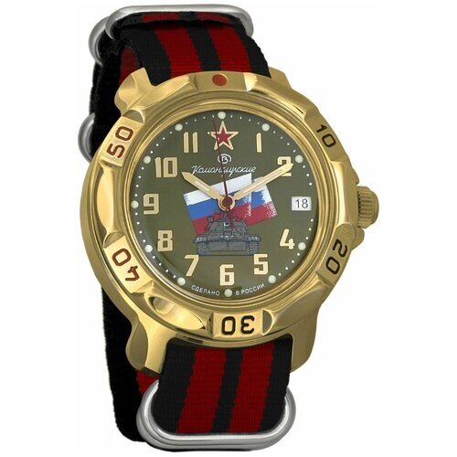 Наручные часы Восток Мужские наручные часы Восток Командирские 819435, красный