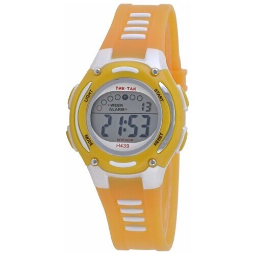 Наручные электронные часы (Тик-Так Н439 оранжевые)