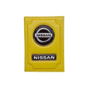 Nissan, натуральная кожа, желтый