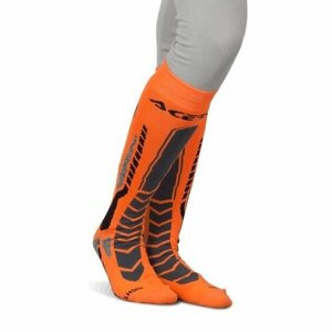 Носки Acerbis, размер L/XL, черный, оранжевый