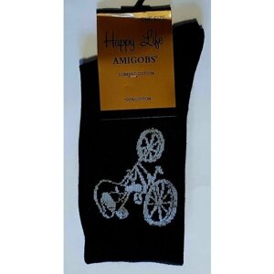 Носки Amigobs, размер 46, черный