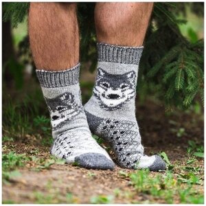 Носки Бабушкины носки, размер 44-46, серый, черный, белый