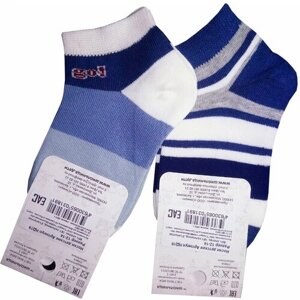 Носки для мальчиков, 2 пары, размер 12-14, голубой, синий