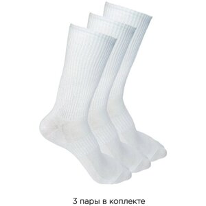 Носки INVI, 3 пары, размер 32-34, белый