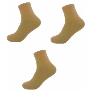 Носки NAITIS, утепленные, махровые, 3 пары, размер 20-22, желтый