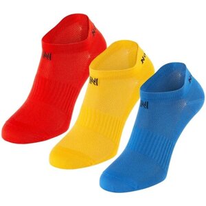 Носки Norfolk Socks, 3 пары, размер 39-42, желтый, красный