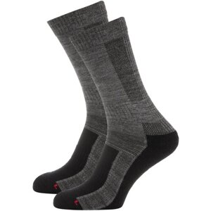 Носки Norfolk Socks, плоские швы, с утеплением, размер 39-42, серый, 2 пары