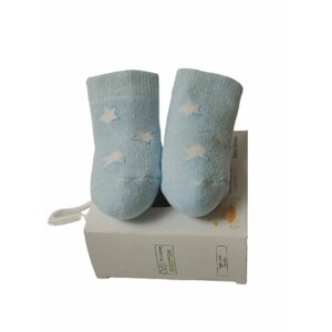 Носки OVS носки, размер 0-3м, белый, голубой