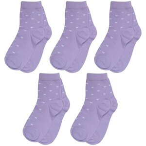 Носки RuSocks детские, 5 пар, размер 12-14, фиолетовый