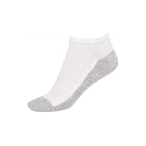 Носки унисекс Turkan, 1 пара, укороченные, усиленная пятка, на Новый год, на 23 февраля, размер 41-47, белый, серый