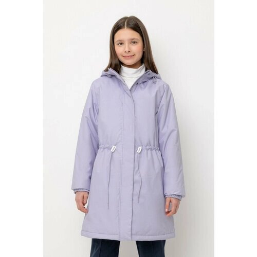 Пальто crockid, размер 140-146/76/68, лиловый