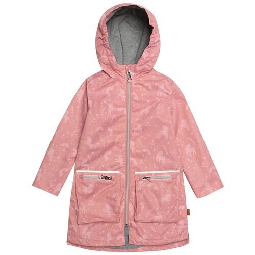 Пальто для девочки E30 W97-008 Deux par Deux, Размер 122, Цвет 008-розовый с рисунком