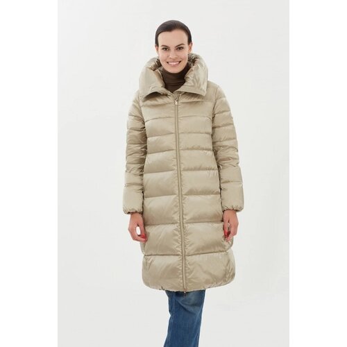 Пальто MADZERINI, демисезон/зима, размер 46, розовый, бежевый