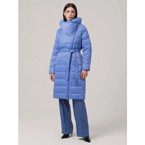Пальто maxroses, размер 50, голубой